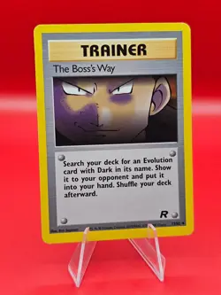 Pokemon TCG The Boss's Way 73/82 Team Rocket Set Pokemon Trainer Card LP- - Image 1