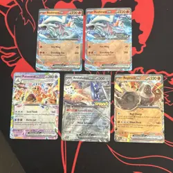 Pokemon 5 Card Lot - EX Ultra Rares And Stamped Promos NM - Image 1