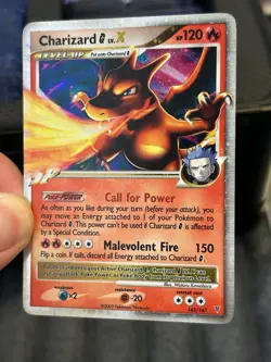 Pokemon TCG 2009 Charizard G LV.X Holo Card 143/147 Supreme Victors NM - Image 2