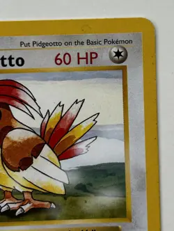 Pidgeotto 22/102 Base Set Shadowless Rare Pokemon TCG Card - Image 4