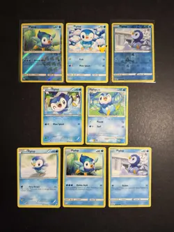 8x Piplup Pokemon Card Collection BW XY SM SWSH Reverse Holo PTCG - Image 1