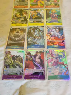 Lot of (15) One Piece TCG Super Rare (SR) Holo Foil Cards - Image 3