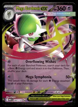 Pokemon TCG ME01: Mega Evolution #060/132 Mega Gardevoir ex Holo NM - Image 1