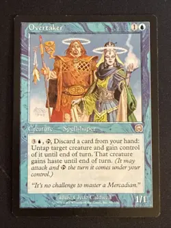 1x Overtaker (89) Mercadian Masques LP MTG Magic the Gathering x1 MKE - Image 1