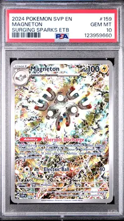 PSA 10 - MAGNETON 159 SURGING SPARKS ETB POKEMON TCG PROMO - Image 1