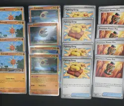 Mega Evolution Playset Pokemon Solrock Lunatone Fighting Gong Premium Power Pro - Image 1