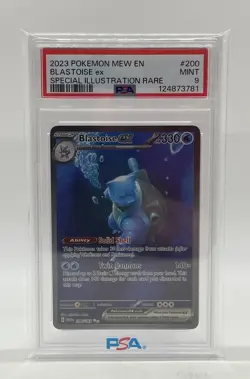 Pokemon TCG Scarlet & Violet 151 Blastoise ex #200/165 SIR Mint PSA 9 - Image 4