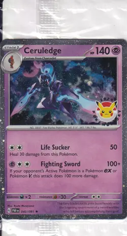 Sealed Ceruledge - (Pokemon Day 2024) (Cosmos Holo) Holo Promo 040/091 NM - Image 1