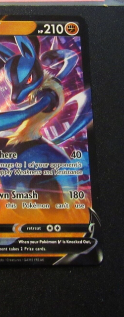 Lucario V- 027/073- Pokemon TCG Champion's Path Ultra Rare Holo-NM - Image 3