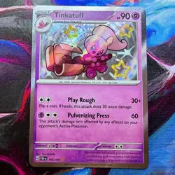 Pokemon TCG ‘Tinkatuff 166/091’ Paldean Fates - Image 1