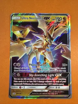 Pokemon TCG Ultra Necrozma GX Black Star Promo SM126 Holo LP - Image 1