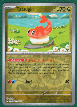 Tatsugiri (Reverse Holo) - 131/167 - SV06: Twilight Masquerade TWM - Pokemon TCG - Image 2