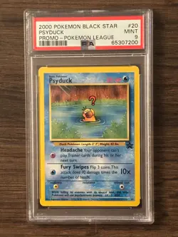 Pokemon League Black Star Promo Psyduck #20 PSA 9 Cert # 65307200 - Image 1
