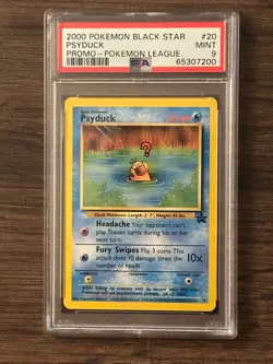 Pokemon League Black Star Promo Psyduck #20 PSA 9 Cert # 65307200 - Image 2