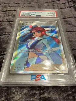 2021 POKEMON SWORD & SHIELD SHINING FATES #072 FULL ART/SKYLA PSA 10 - Image 2