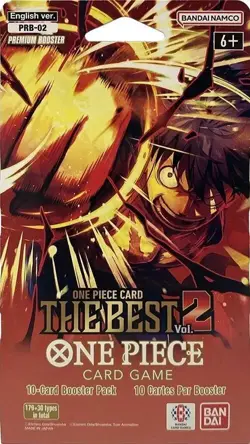 One Piece The Best Vol 2 Premium Booster PRB-02 Sleeved Booster (9 PACKS) - Image 1