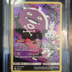 CGC 10 GEM MINT Koffing 243/236 Cosmic Eclipse Full Art Secret Rare Pokemon - Image 2