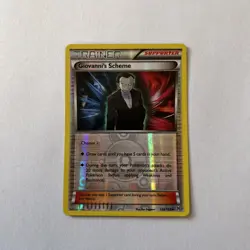 Pokemon TCG Giovanni's Scheme 138/162 XY BREAKthrough Reverse Holo - NM - Image 1