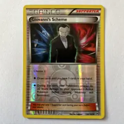 Pokemon TCG Giovanni's Scheme 138/162 XY BREAKthrough Reverse Holo - NM - Image 3