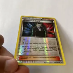 Pokemon TCG Giovanni's Scheme 138/162 XY BREAKthrough Reverse Holo - NM - Image 4
