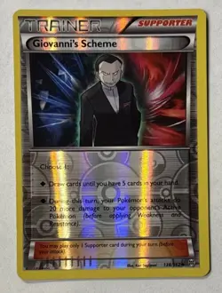 2015 Pokemon TCG XY BREAKthrough Giovanni's Scheme Reverse Holo 138/162 Ungraded - Image 1
