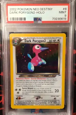 Pokemon Dark Porygon2 Neo Destiny Holo Rare 8/105 PSA MINT 9 - Image 1