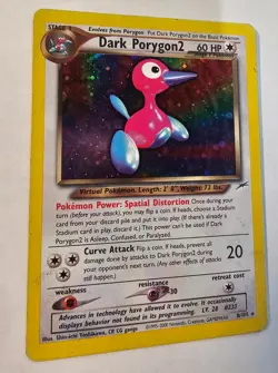 Pokemon Neo Destiny 8/105 Dark Porygon2 2000 Holo Rare Great Stars - Image 2