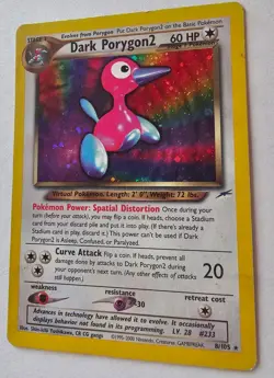 Pokemon Neo Destiny 8/105 Dark Porygon2 2000 Holo Rare Great Stars - Image 4