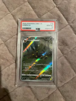 PSA 10 Pokemon Chinese Eevee Umbreon CBB2C 06/15 Gem Pack Vol2 Gem Mint - Image 1