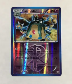 Pokemon GARBODOR Card 66/135 Reverse Holo Rare B&W Plasma Storm Team Plasma TCG - Image 1