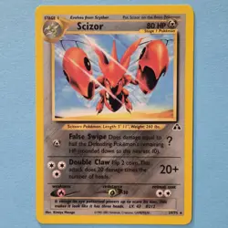 Pokemon Scizor Neo Discovery 29/75 Regular Rare Trading Card - Image 1