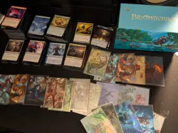 Magic the Gathering Bloomburrow bulk lot box of assorted cards + 20 art cards - Image 1
