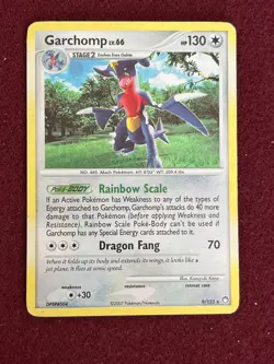 Pokemon Garchomp 2007 LV.66 Holo Card 9/123 Mysterious Treasures LP - Image 1