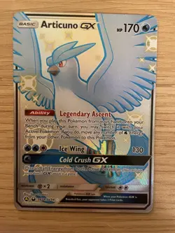 Pokemon Card TCG Articuno GX SV54/SV94 Hidden Fates Shiny Holo Rare NM - Image 1