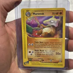 Pokemon Card - Aquapolis 54/147 - MAROWAK (uncommon) - LP+ Vintage Vtg Nintendo - Image 1