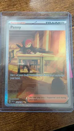 Pokemon TCG Scarlet & Violet Penny Holo Card 252/198 Special Illustration Rare - Image 1