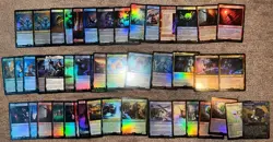 MTG Final Fantasy Lot of 30 Uncommon And Common Foil Cards NM - Image 1