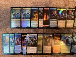 MTG Final Fantasy Lot of 30 Uncommon And Common Foil Cards NM - Image 3