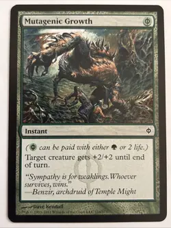 MTG New Phyrexia Mutagenic Growth 116/175 MP - Image 1