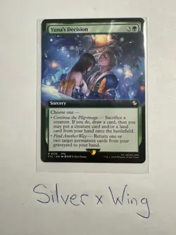 Yuna's Decision Extended Art x1, Magic the Fantasy, MTG, Final Fantasy, FIN, NM - Image 1