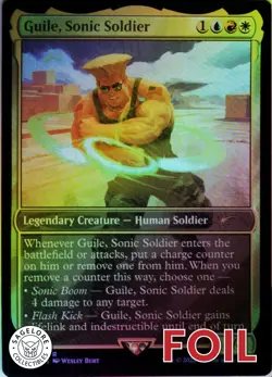 MTG Guile, Sonic Soldier (434) | NM Foil | Secret Lair Street Fighter {SLD} - Image 1