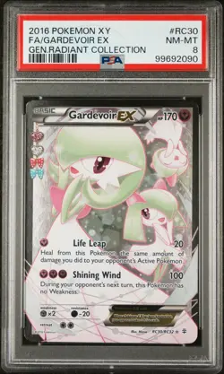 2016 POKEMON XY GENERATIONS RADIANT COLL #RC30 FULL ART/GARDEVOIR EX PSA 8 - Image 1