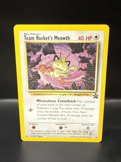 Pokemon - Black Star Promo - Team Rocket's Meowth - #18 B - Image 1