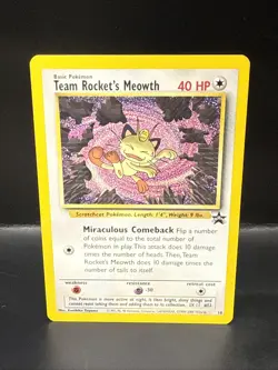 Pokemon - Black Star Promo - Team Rocket's Meowth - #18 B - Image 2