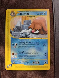 2003 Pokemon TCG Piloswine E-Series Skyridge 24/144 Rare Non Holo NM/LP - Image 1