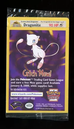 Dragonite WB Gold Stamped First Movie Black Star Promo 5 Sealed LP WOTC Pokemon - Image 1
