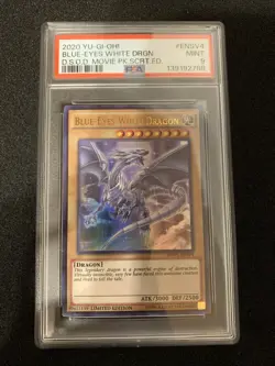 Yu-Gi-Oh! PSA 9 MINT Blue-Eyes White Dragon MVP1-ENSE4 Ultra Rare Limited Ed - Image 1