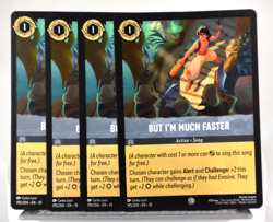 Disney Lorcana TCG Whispers in the Well But I'm Much Faster 195/204 Common x4 - Image 1