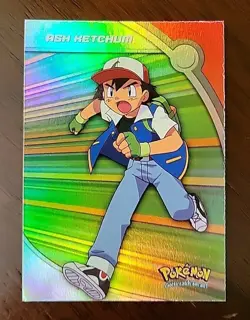 LP! Topps Pokemon TV Animation Edition Series 2 #HV1 Ash Ketchum Rainbow Foil - Image 1