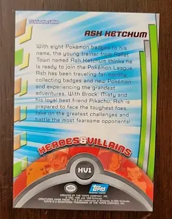 LP! Topps Pokemon TV Animation Edition Series 2 #HV1 Ash Ketchum Rainbow Foil - Image 2